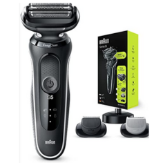Braun Series 5 Electric Shaver With Beard Trimmer, Body Groomer & Charging Stand