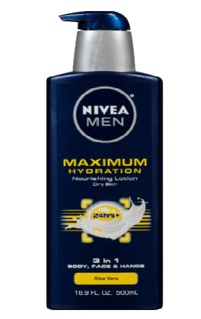 Nivea For Men Maximum Hydration Nourishing Lotion for Dry Skin, 500 ml