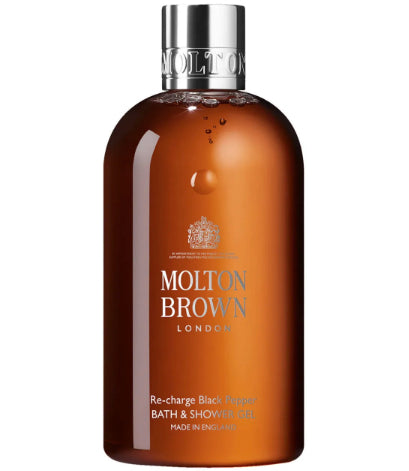 Molton Brown Re-Charge Black Pepper Bath & Shower Gel, 300ml