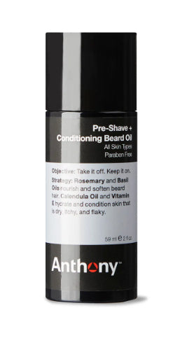 Anthony Pre-shave + Conditioning Beard Oil, 59 ml