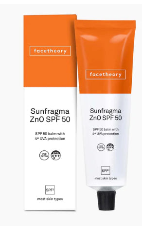 FaceTheory Sunfragma ZnO SPF50 Broad-Spectrum Sunscreen with 4* UVA Protection, 50 ml