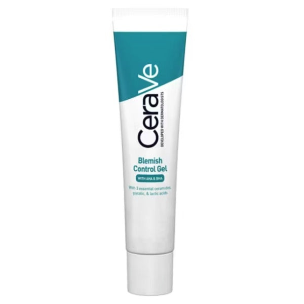 CeraVe Blemish Control Gel Moisturiser with 2% Salicylic Acid & Niacinamide for Blemish-Prone Skin, 40ml