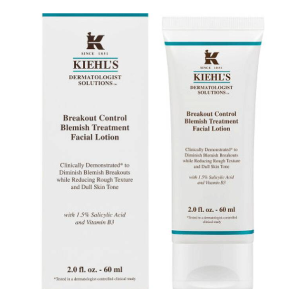 Kiehls Breakout Control Blemish Treatment Facial Lotion with Niacinamide, 60ml