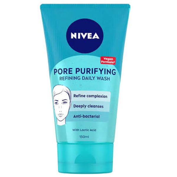 NIVEA pore purifying refining daily wash scrub, 150 ml