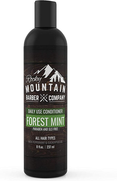 Rocky Mountain Barber Company - Men's Conditioner - Tea Tree Oil, Peppermint & Eucalyptus for All Hair Types – 237ml
