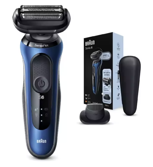 Braun Series 6 Electric Shaver for Men with Precision Trimmer, Wet & Dry