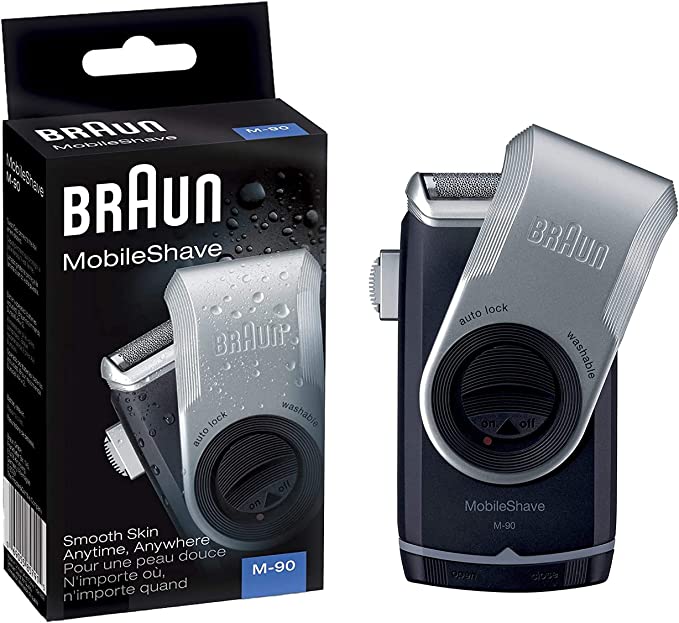 Braun PocketGo Mobile Shave Electric Travel Shaver for On The Go
